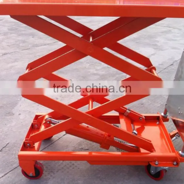 100KG Hand Hydraulic Scissor Lift Table Truck photo-2