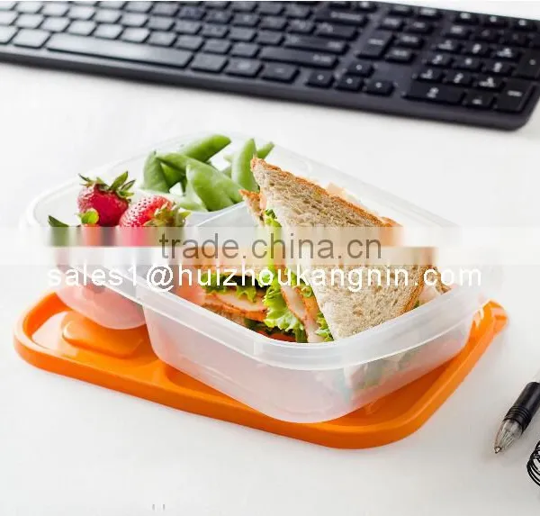 3-compartment Plasic Food Storage Lunch Box Container for Kids,Kids Plastic Lunch Box photo-5