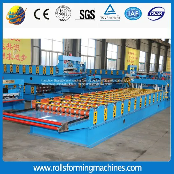 Glazed Steel Tile Roll Forming Machine/High Rib Roofing Panel Roll Forming Machine/Roof Panel Machine photo-3