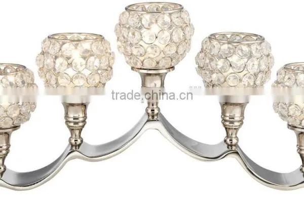 Crystal Ball Tea Light Holder Wedding Centerpiece photo-2