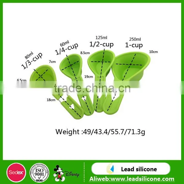 2017 Wholesale Colorful Silicone Measuring Spoon photo-2