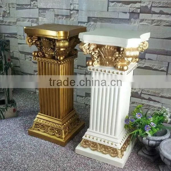 Europe Style Pillar /Roman Column /Wedding Road /Fiberglass Pedestal /Flower Pot With Stand photo-5
