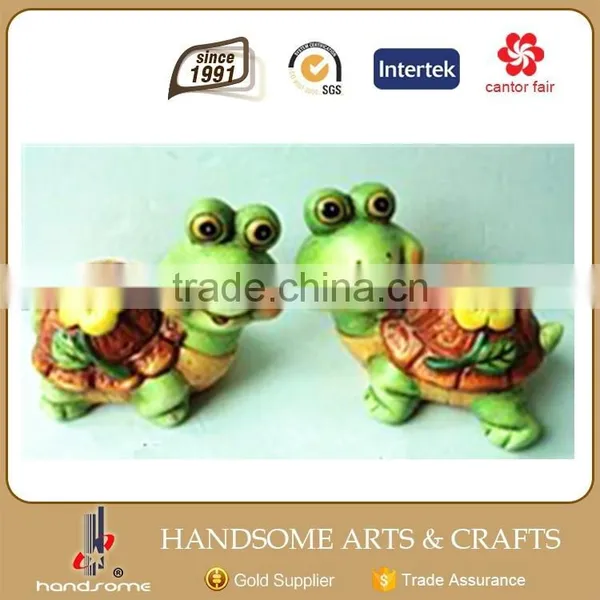 8.5 Inch Resin Outdoor Garden Decoration Pair Frog Sculpture Animal Statues photo-3