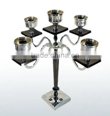 Wedding Candelabra/Antique Aluminium Candelabra With Silver Finish photo-3