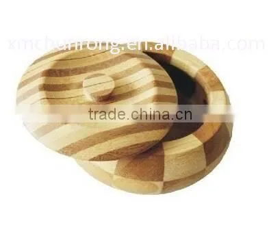 Custom Round Bamboo Ashtray photo-2