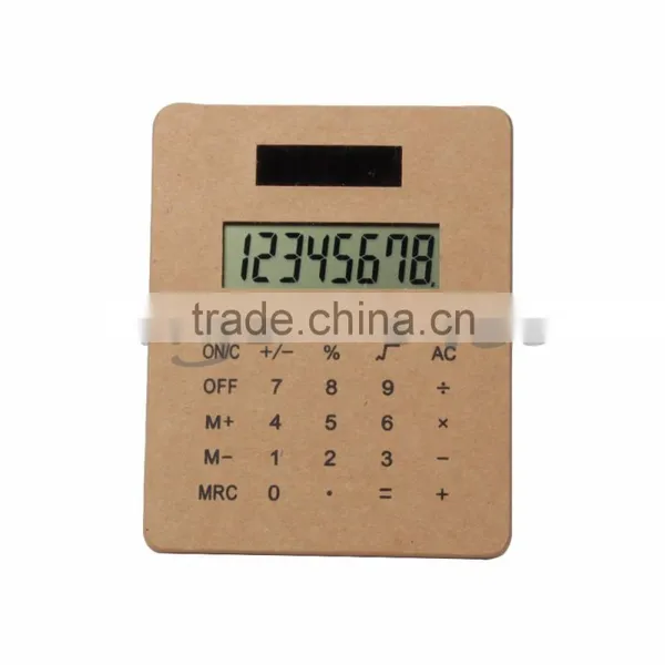 2017 New Hot Product Natural 8 Digits Kraft Calculator