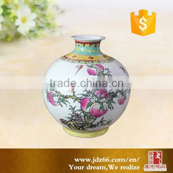 High Quality Chinese Ceramic Porcelain Decoration Flower Tall Vase for Home Decor Interior photo-2