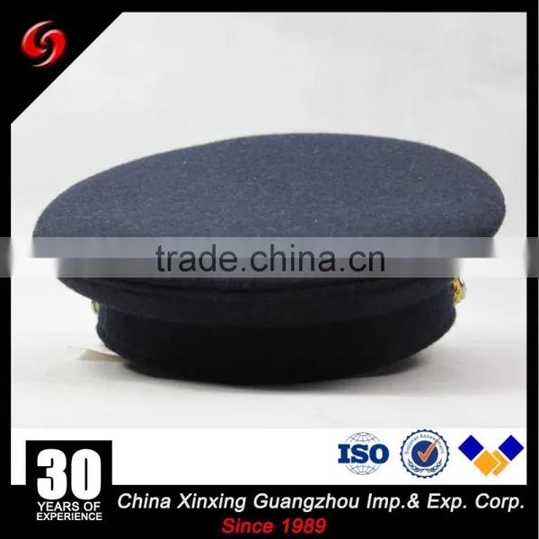 Custom Fashion High Quality Navy Military Officer Caps for Sale photo-5