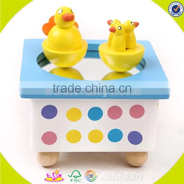 Wholesale Baby Wooden Preschool Music Box Cute Kids Wooden Preschool Music Box Cheap Wooden Preschool Music Box W07B003 photo-4