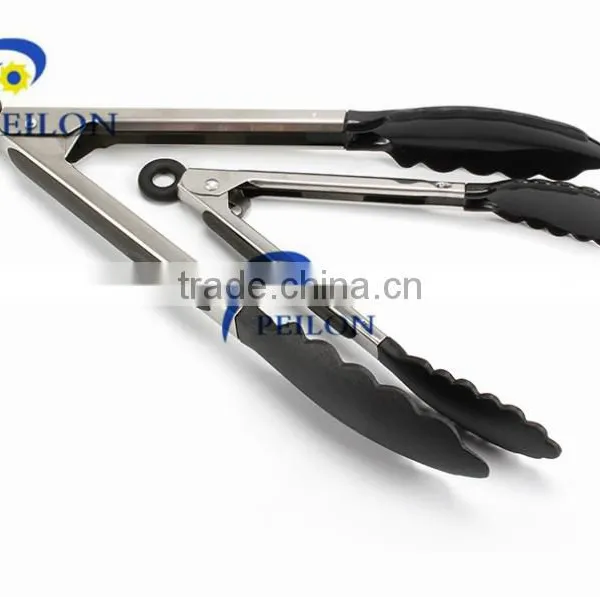 Stainless Steel Kitchen Tongs BBQ Silicone Tongs photo-4