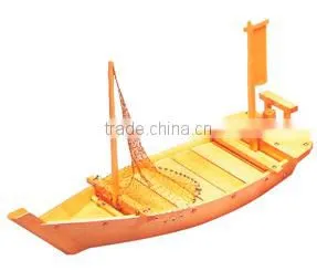 EBM Wooden Sashimi Boat Tairyo Fune Kuroshio Wooden Sushi Boat photo-3