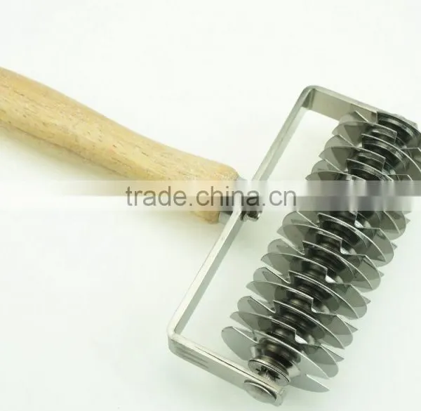 42082 Dough Bread Cookies Pie Cake Lattice Pastry Cutter Roller Kitchen Tool Craft New photo-3