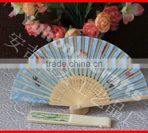 Japanese Fabric Advertising Fan Made From Anji photo-2