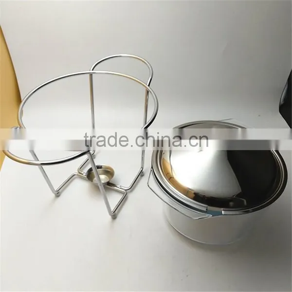 Large 4L Round Chafing Dish Glass Hot Food Warmer With Glass Dish photo-3
