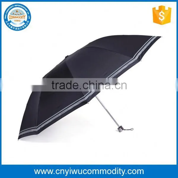Cheap Colorful Check Design 3 Fold Flat Umbrella Manual Open Folding Umbrella