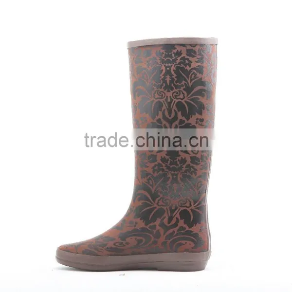 2015 New Pattern Rubber Rain Boots Gumboots for Woman photo-3
