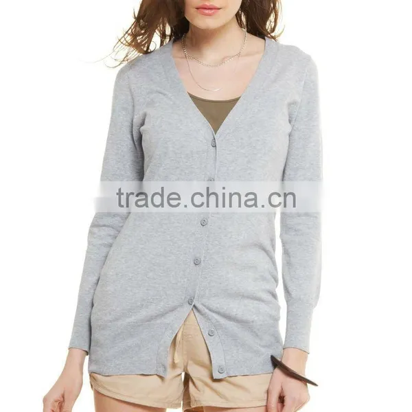 Woolen Knitted Cashmere Woman Cardigan Sweater Designs for Ladies photo-2