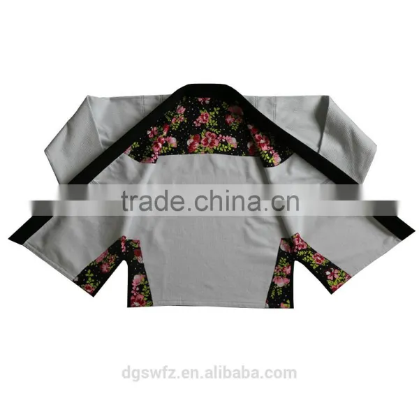 Custom Embroidery Patches Bjj gi 100% Cotton Pearl Weave Fabric With Embroidery and Woven Patches Jiu Jitsu Kimono Custom Gi's photo-3