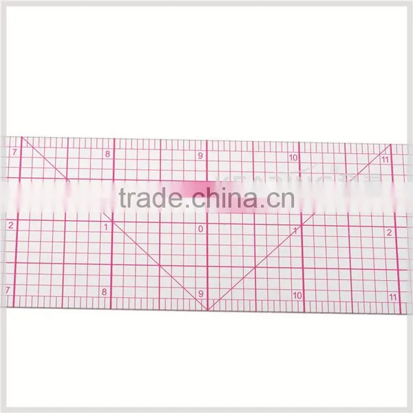 Kearing Super Quality Sandwich Line Printing Flexible Garment Ruler for Sewing Students Study Using Never Paint-off 18"long#8085 photo-5