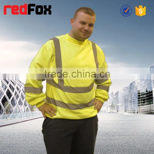 Casual Comfort Safety Reflective Fleece Sweatshirt photo-2