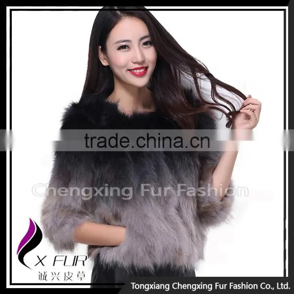 CX-G-A-01D 2016 Hot Sale Fashion Women Raccoon Fur Jacket Winter Jacket For Wholesale photo-5