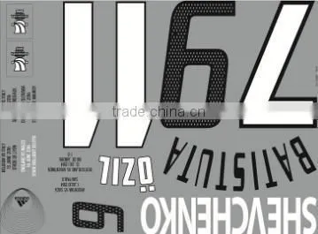 Custom Heat Transfer Sticker Plastisol Heat Transfer Iron on Jersey Number Sheet photo-5