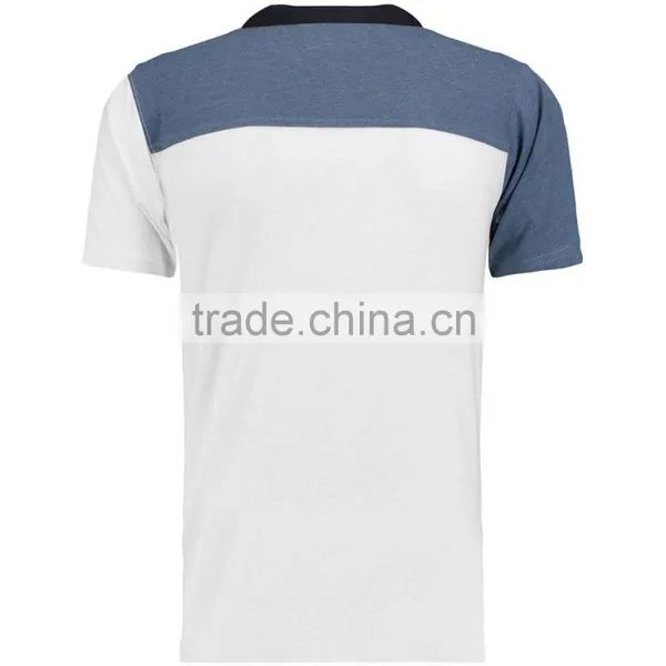 MGOO Hot Fashion Custom Designs 95% Cotton 5% Spandex Pocket Embroidery Cute Blue 180g Short Sleeves Shirts photo-3