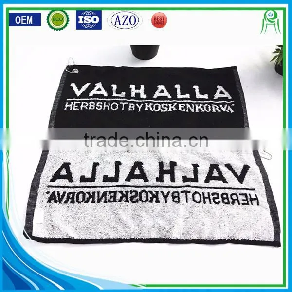 Custom Design Full Size Jacquard Logo Terry Bar Towel photo-5