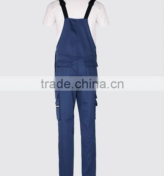 Juqian 2016 Quality Work Garments Classic Breathable Detachable Cargo Durable Blue Overall Work Pant photo-6