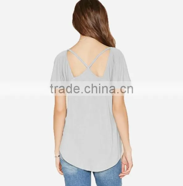 Wholesale 2016 Summer Fashion Women Hip Hop Clothing Ladies Star Letter Printed 95% Cotton 5%spandex photo-6