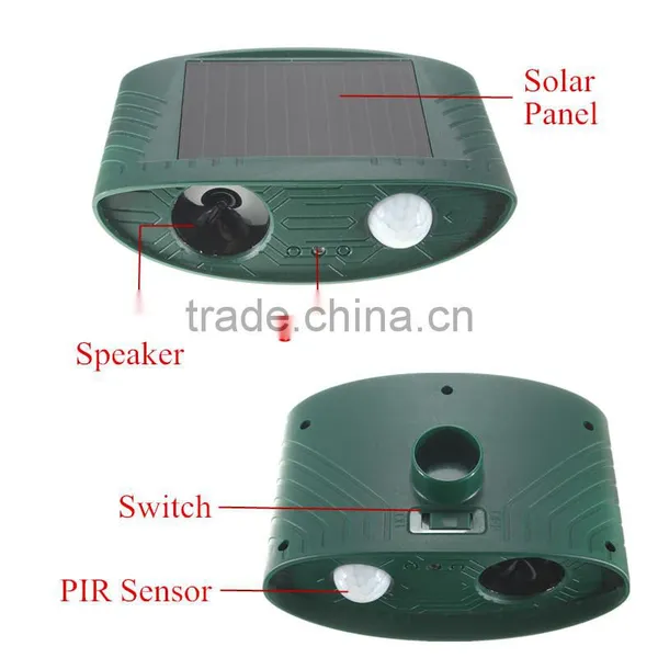 Brand New Ltrasonic Solar Power Eco-friendly Outdoor Garden Ultrasonic Repeller Motion Pest Animal Mice Rat Mouse Fo Control photo-4
