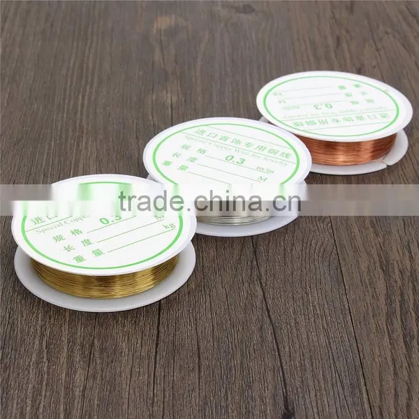 Newest Jewelry Findings 0.3mm Silver Gold Plated Copper Wire Craft Beads Jewelry Making DIY Essential Jewelry Cord photo-5