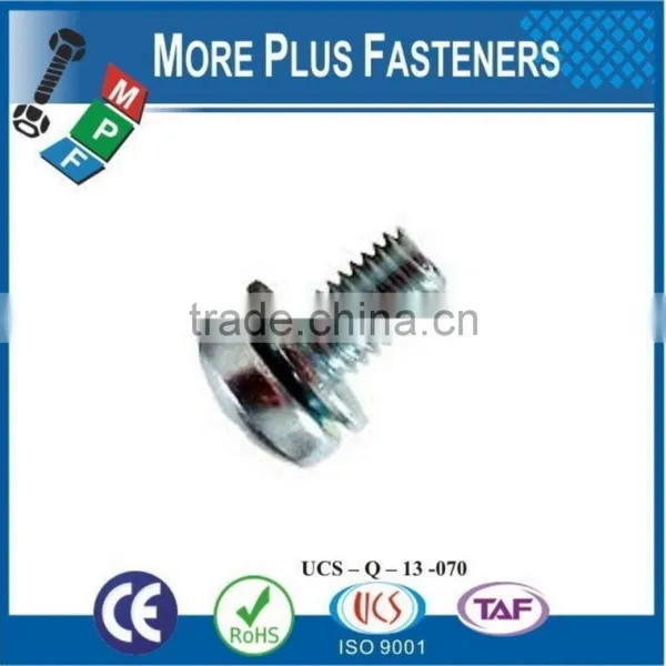Made in Taiwan Phillips Pan Head External or Internal Tooth Lock Washer SEMS Screw Zinc Plated photo-4