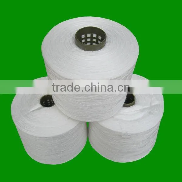 100% Raw White Spun Polyester Yarn 40/2 Sewing Thread