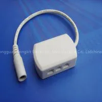 Jst 24V 6 Way LED Kitchen Lighting Junction Boxes With DC Jack 2.1*5.5mm Female Plug in PCB Sockets photo-2