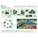 Energy Saving Waste Tire Recycling Machine / Tyre Recycling Equipment
