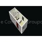 Aluminum Door Frame Prefab Container Homes With Bathroom Mining Accommodation
