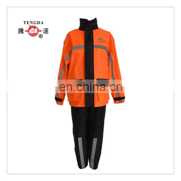 Custom Polyester Taffeta Coated Pvc Rainsuit for Outdoor Worker