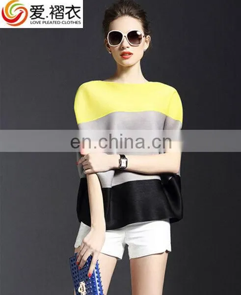 New Arrival 2017 Top Quality Pleated Blouse Plus Size photo-5