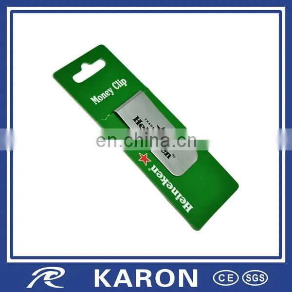 Personalized Stainless Steel Money Clip With Hanger photo-2