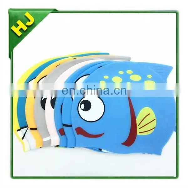 Fish Silicone Swimming Caps for Kids photo-2