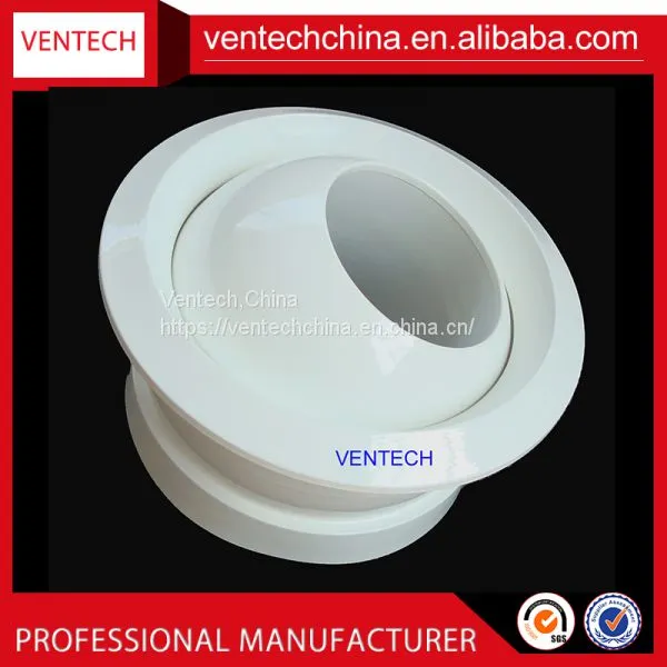 Hvac Round Jet Nozzle Eyeball Diffuser Ceiling Diffuser Vent China Supplier photo-4