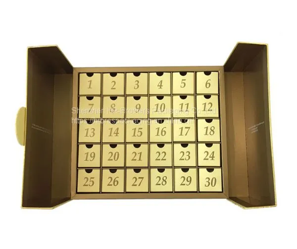 Handmade Custom Decoration Paper Christmas Gift Advent Calendar Box photo-3