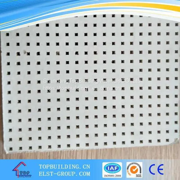 Perforated Gypsum Ceiling Tile / Acoustic Gypsum Ceiling photo-4