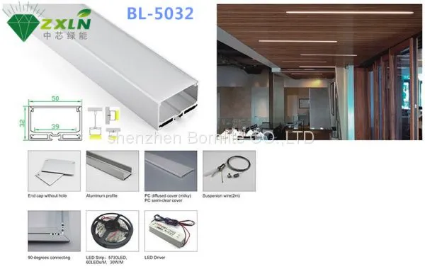 Surface Recess Led Smd 5050 2835 2216 Strip With Led Aluminum Profile 6063 photo-3