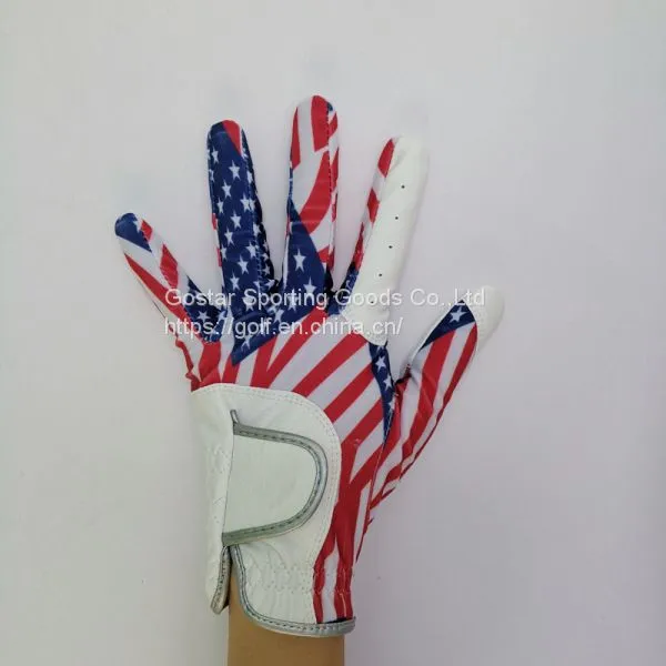 USA Flag Clothes Printing and Breathable Golf Glove for Women photo-2