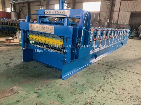New Design Fast Speed Double Layer Wall and Roof Panel Roll Forming Machine Color Steel Rolling Machine Made in China photo-3