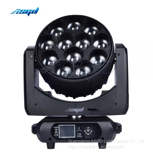 ASGD 12x40W Moving Head Light Stage Lighting Professional Dyeing Focusing Effect Lighting photo-3