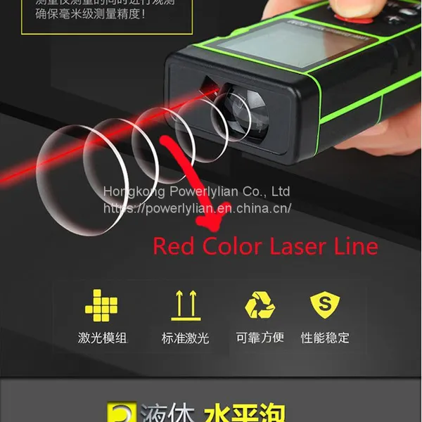 60m High Accuracy Laser Distance Meter Mini Range Finder Red Light Range Finder Laser Ruler photo-2