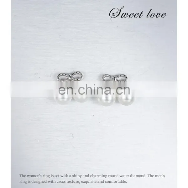 Hot Selling Fashion Style Heart Drop Earrings Copper 14k Gold Plating Pearl Earrings photo-4